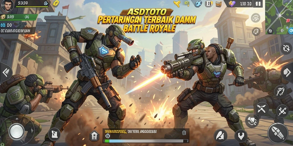 Tampak mendebarkan dari gameplay ASDTOTO Battle Royale.