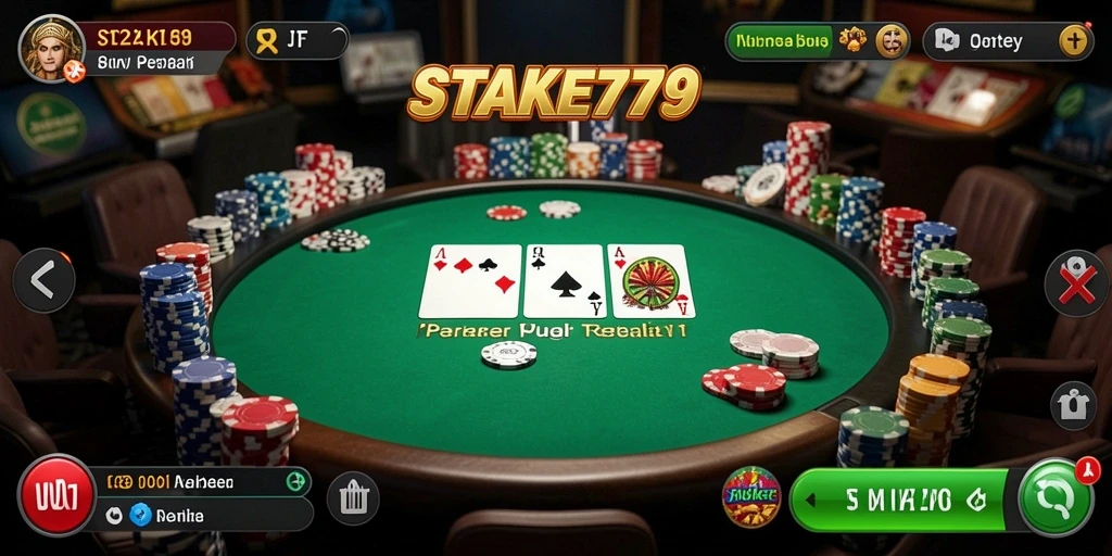 Tampilan permainan Poker di STAKE779 yang menarik dan interaktif.