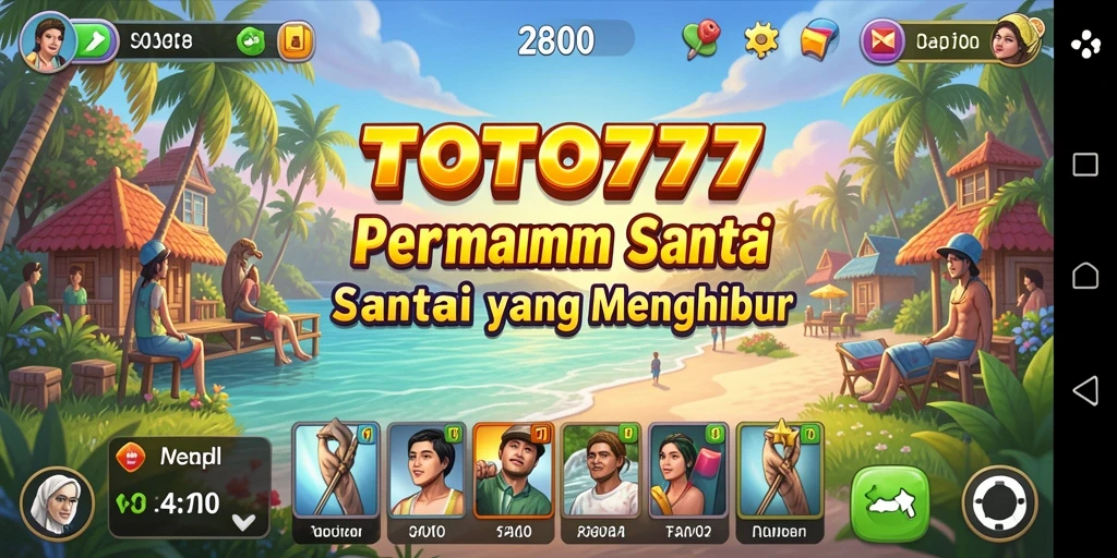 Tampilan gameplay TOTO777 yang menghibur dan penuh warna.